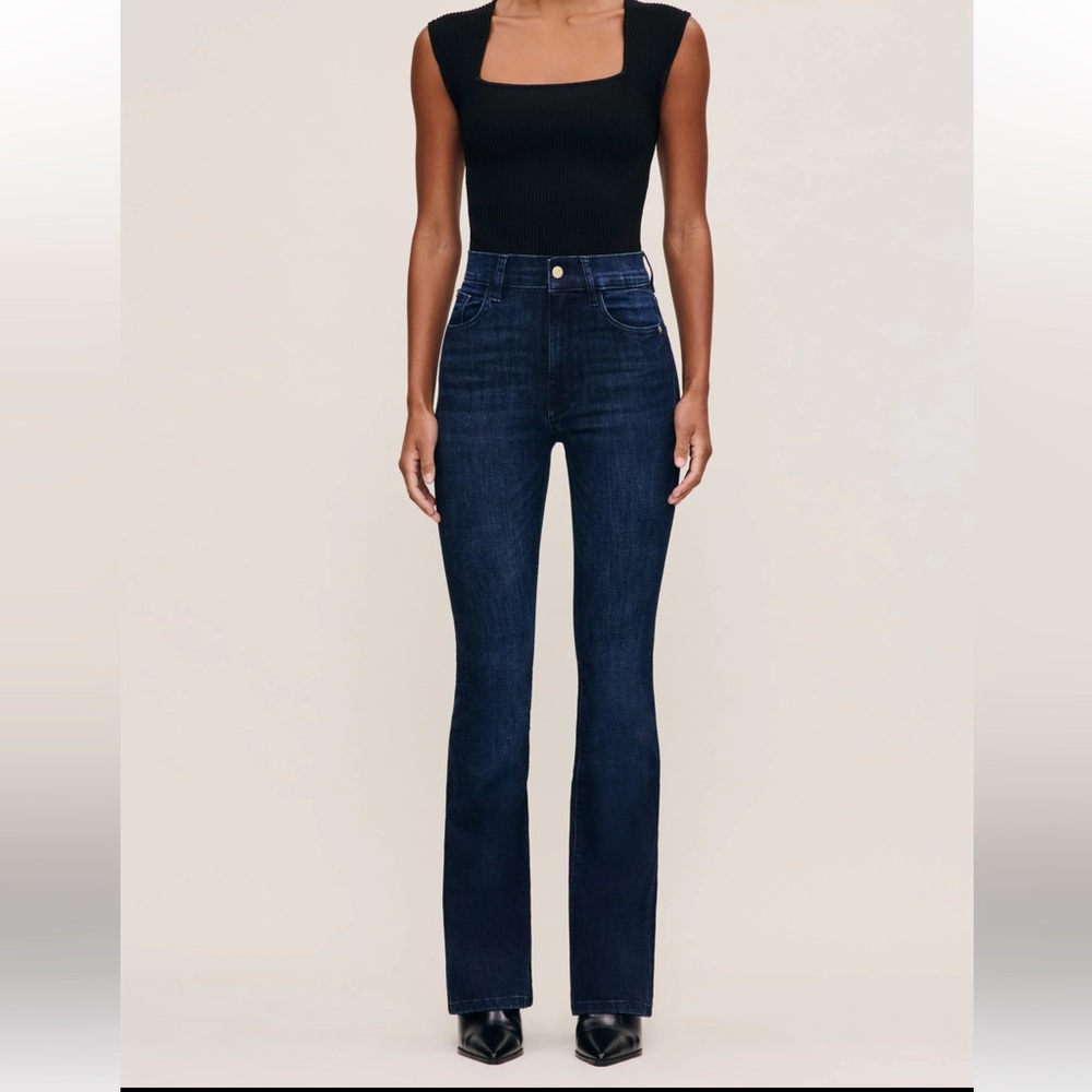 DL1961 Dark Blue Flare Jeans